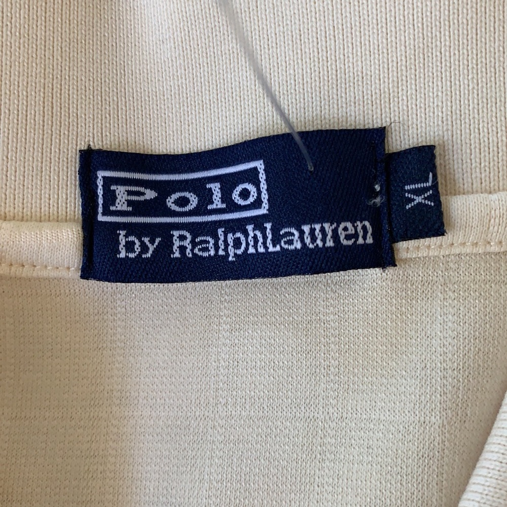Ralph Lauren Polo creme Long Sleeve Shirt NWOT XL - Picture 5 of 6